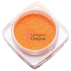 Praf de sirena pentru unghii de 2,5gr, MM10 Orange cu Reflexii